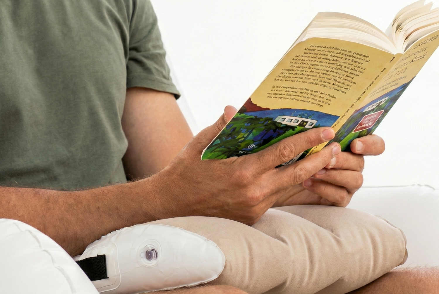 Kissen als Armauflage