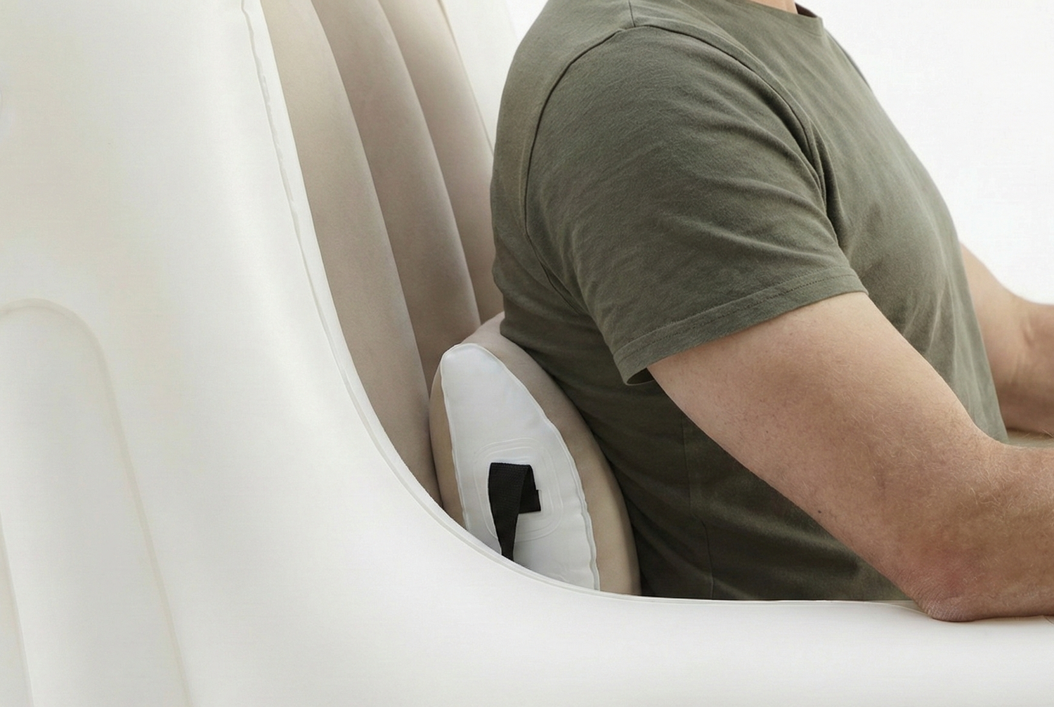 Kissen als Lordosenstütze